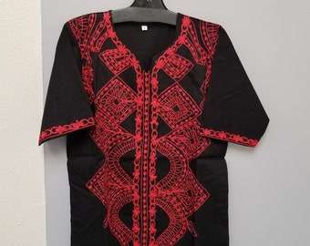 African Clothing for men Dashiki black S-5X