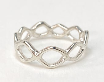 Sterling Silver Channel Ring