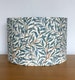 William Morris Willow Bough Teal Lampshade 40cm 30cm 25cm 20cm -Fabric drum ceiling pendant or table lamp large small green metallic gold