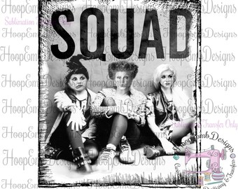 Hocus Pocus Squad Halloween Sublimation Transfer Ready to Press, Movie Lover Sub Transfer, Hand  drawn design transfer