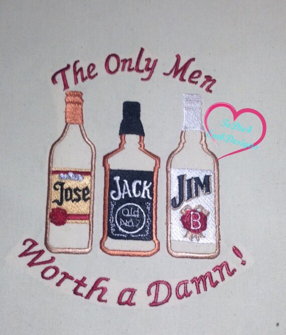 Die einzigen Männer einen Pfifferling wert! Jose, Jack und Jim Applique Stickmuster Die einzigen Männer einen Pfifferling wert! Jose, Jack und Jim Applique Stickmuster