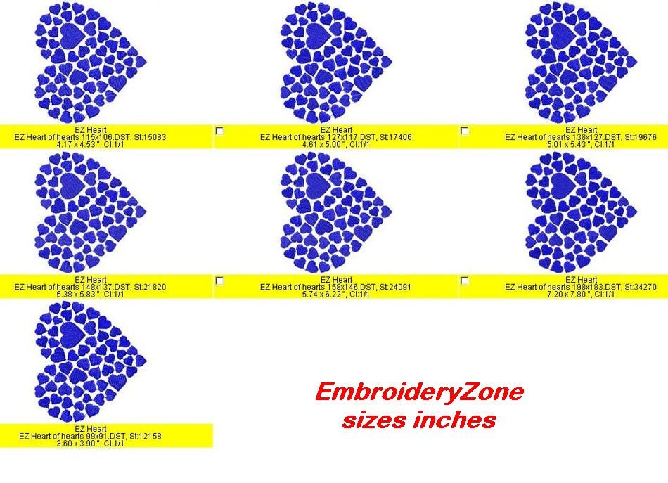 Heart of mini hearts machine jessecmault design hearts  etsy