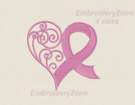 breast cancer ribbon and heart design Teen in shower spy