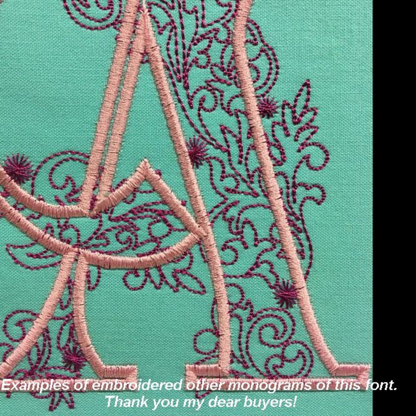 Large letter H Applique machine embroidery design Monogram H Etsy