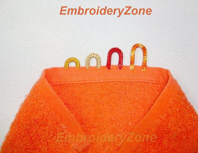 Loops for towel FSL machine embroidery design simple mini Etsy