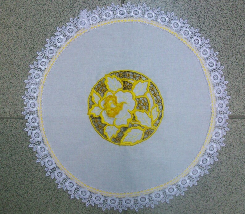 Rose Richelieu Embroidery Design for Machine Embroidery Etsy