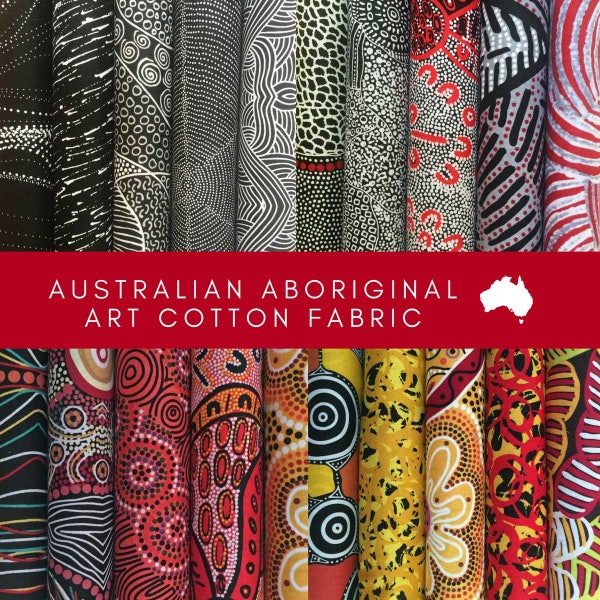 Australian Aboriginal Fabric Collection C - 20 Fat Quarters 18" x 22" approx