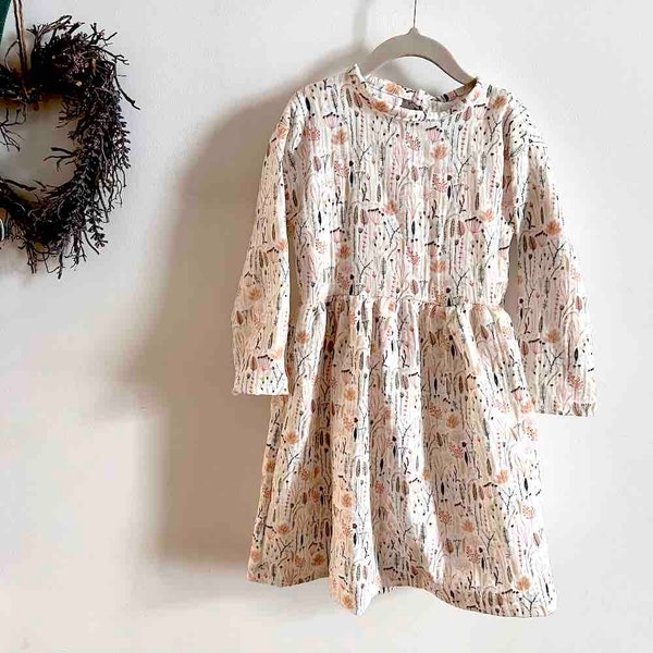 Robe Fleur Muselin Muslin Robe Twisted Dress