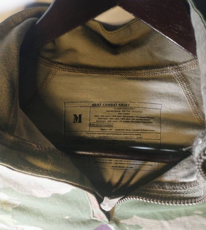 Army Combat Shirt Type II Flame Resistant Acs Fr Multicam Ocp - Etsy