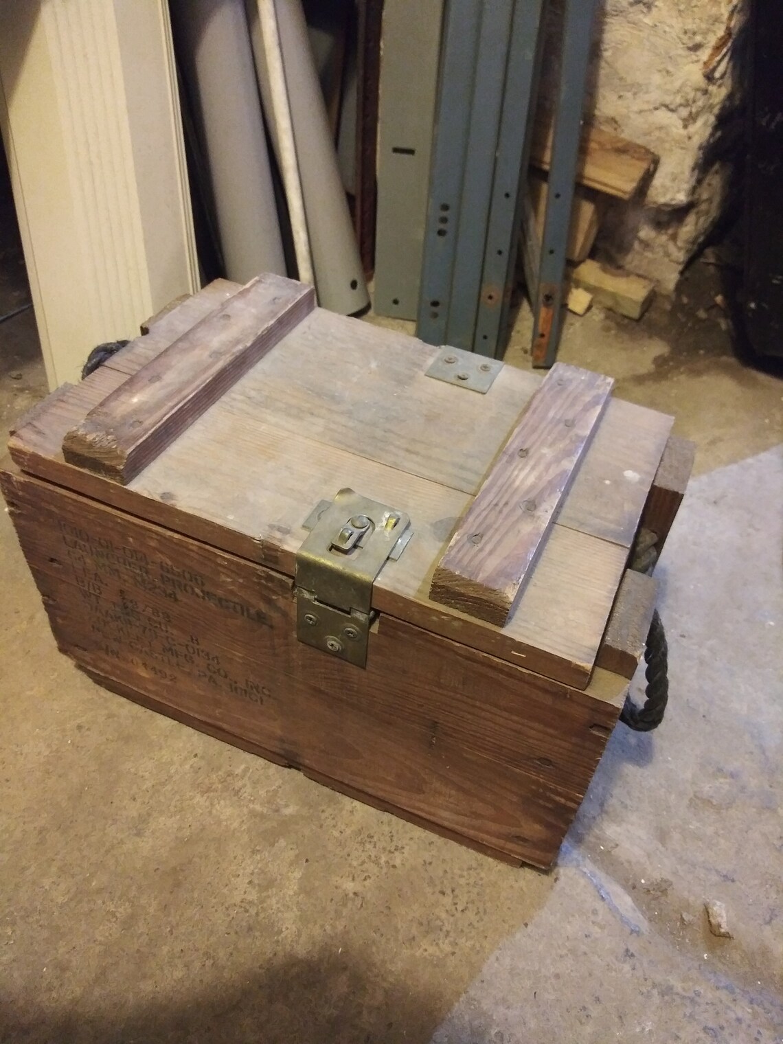 Military Wooden Ammo Crate Free US SHIPPING US Army Etsy