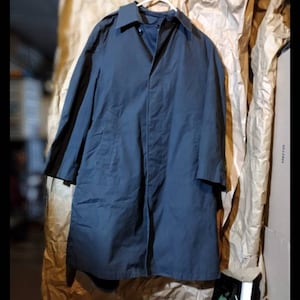 All weather fur lined Genuine military Navy Blue Coat Duster