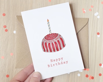 Teacake Scottish birthday card - 100% recycled with envelope