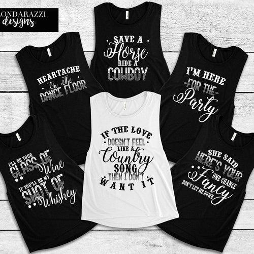 Country Music Bachelorette Party Racerback Tank Top Shirts - Etsy
