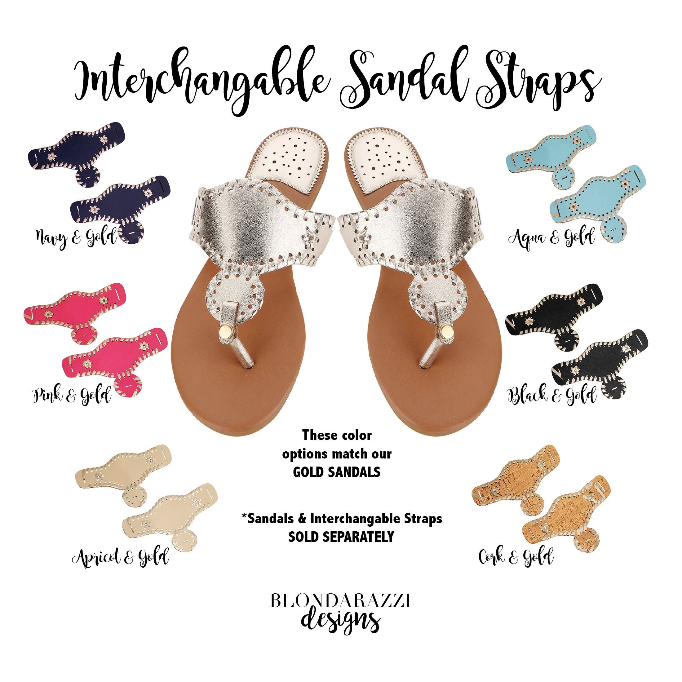 interchangeable flip flop straps