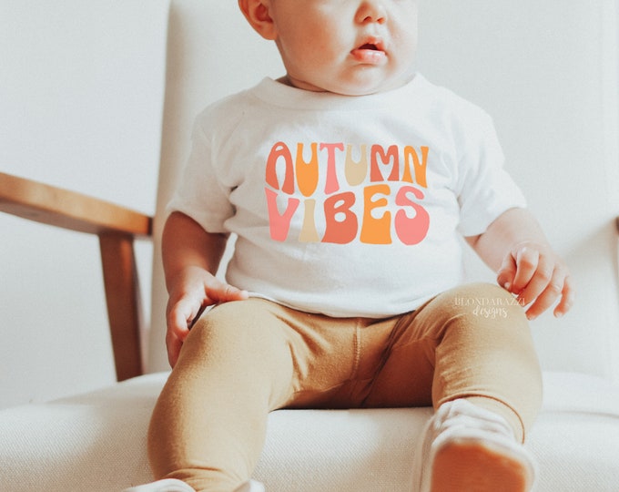 Autumn Vibes Toddler or Youth Shirt - Fall tshirt for girls