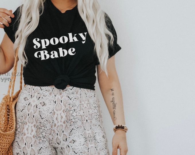 Spooky Babe Halloween Tshirt - Adult Youth Toddler & Baby sizes