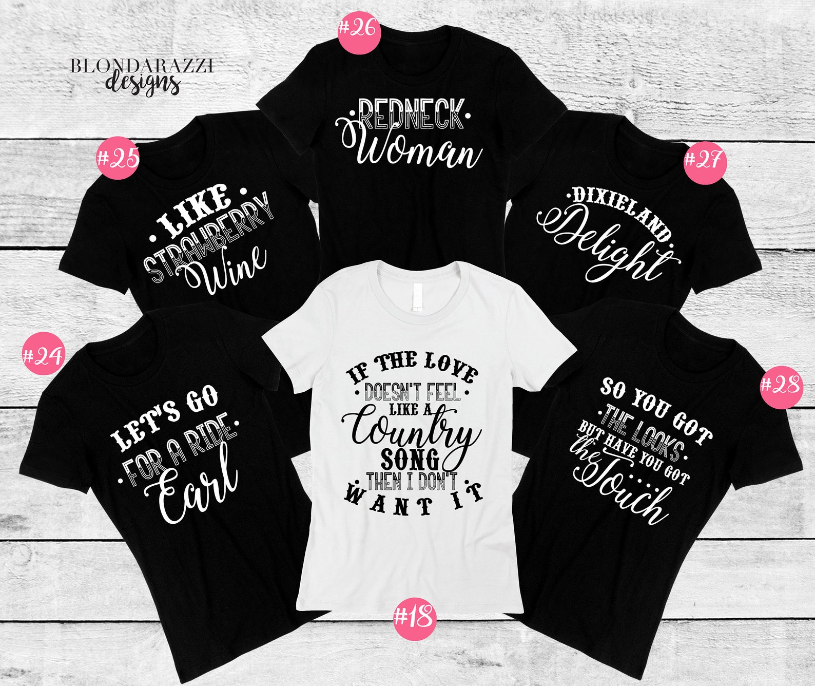 Country Music Bachelorette Party Crew Neck Shirts With Song - Etsy