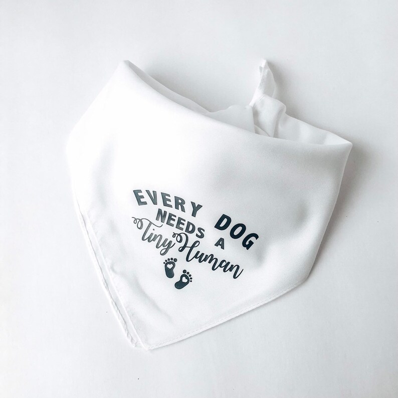 Dog pregnancy announcement bandana READY TO SHIP Etsy