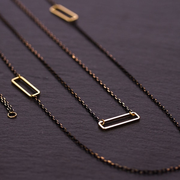 Collier Rectangle d'Or