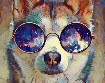 Iron-on image Husky Art