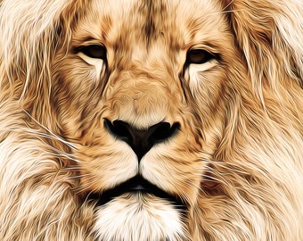 Iron-on lion