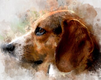 Bügelbild Beagle