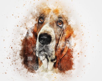 Bügelbild Basset 2