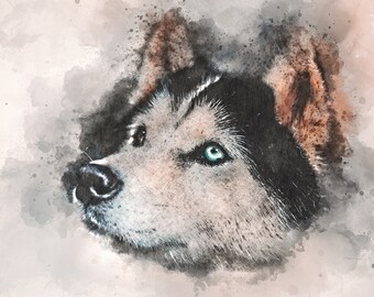 Iron-on Husky