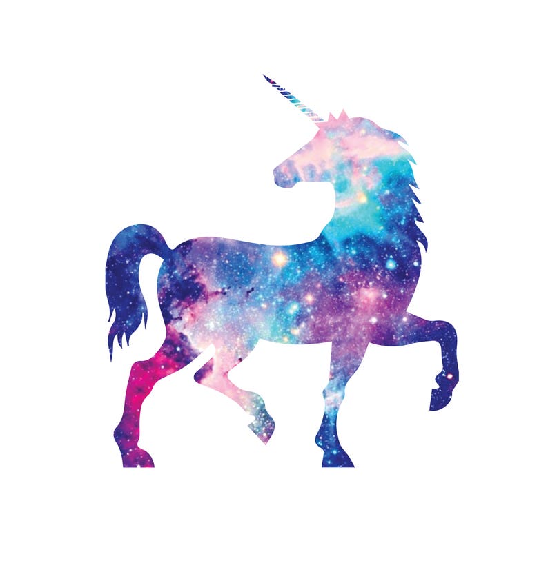 Hotfix/Iron on Unicorn Galaxy image 1