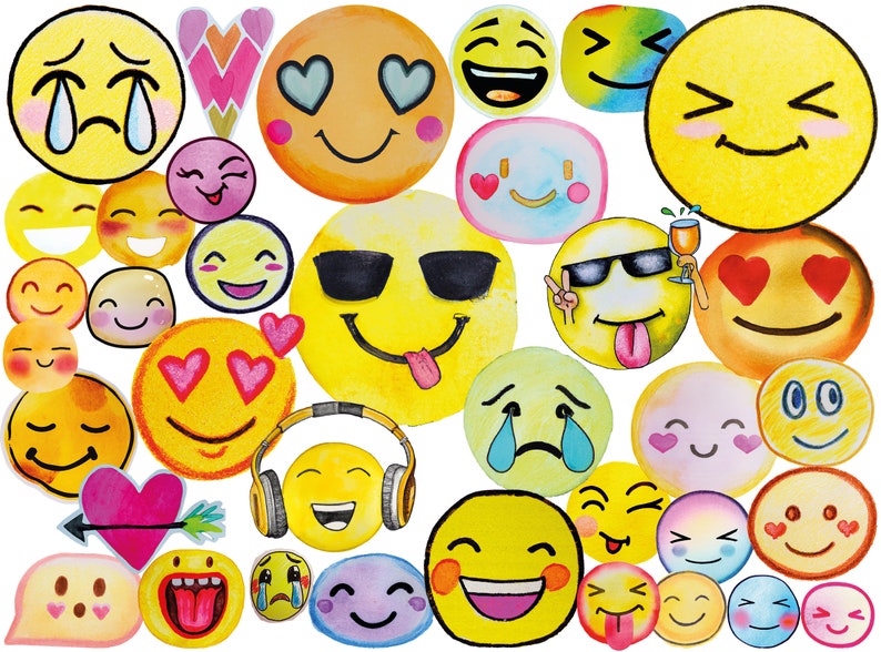 120 Emojis Stickers PNG Files Goodnotes Precropped Digital Download