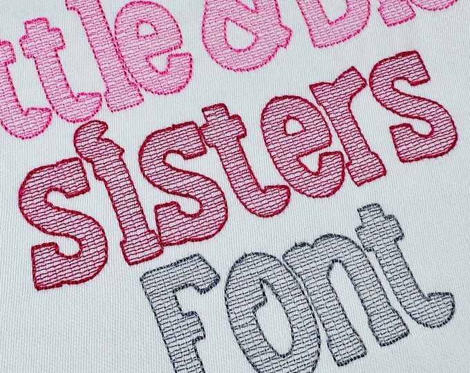 Light quick stitch Mylar awesome Font alphabet letters machine embroidery designs mini sizes 1 thru 4.5 inches monogram name BX font