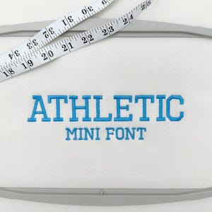スポーツ 大学 アスレチック ミニフォント ミシン刺繍デザイン サテンステッチ アルファベット モノグラム ブロックフォント ミニサイズ 0.5～1.6インチ BX