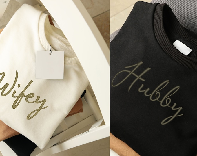 Married couple hoodies handwritten cursive Font alphabet machine embroidery designs sizes from 1.6 thru 8.6 inches, monogram name letters BX