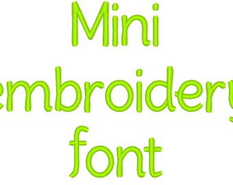 Small little MINI embroidery Font machine embroidery alphabet, boys monogram, name embroidery - caps, letters and numbers INSTANT DOWNLOAD