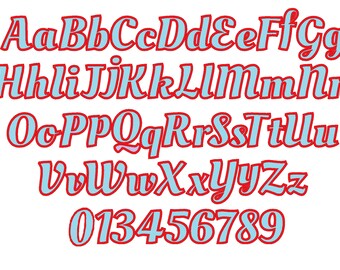 Bold cursive applique monogram handwriting font applique Font machine embroidery applique alphabet, INSTANT DOWNLOAD, BX 3, 4 and 5 inches