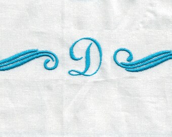 Classic Calligraphy Monogram Border, curls font frame embroidery designs, signature - INSTANT DOWNLOAD, multiple sizes sizes