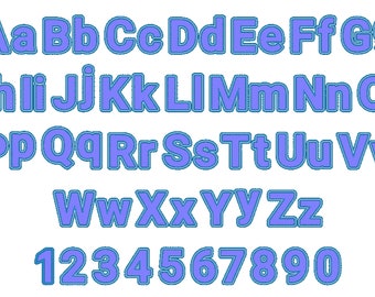 Monogram applique Font machine embroidery applique designs, monogram, alphabet, Uppercase and lowercase letters and numbers