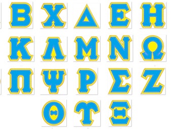 GREEK FONT appliqué 2 layers appliqué, 2 colors Greek alphabet ABC, theta alpha omega alpha kappa alpha, font machine embroidery designs