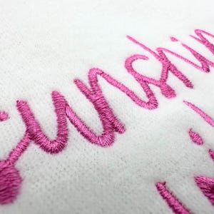Sweatshirt wedding script handwritten cursive Font satin stitch alphabet machine embroidery designs from 0.6 thru 4 inches, monogram name BX image 2