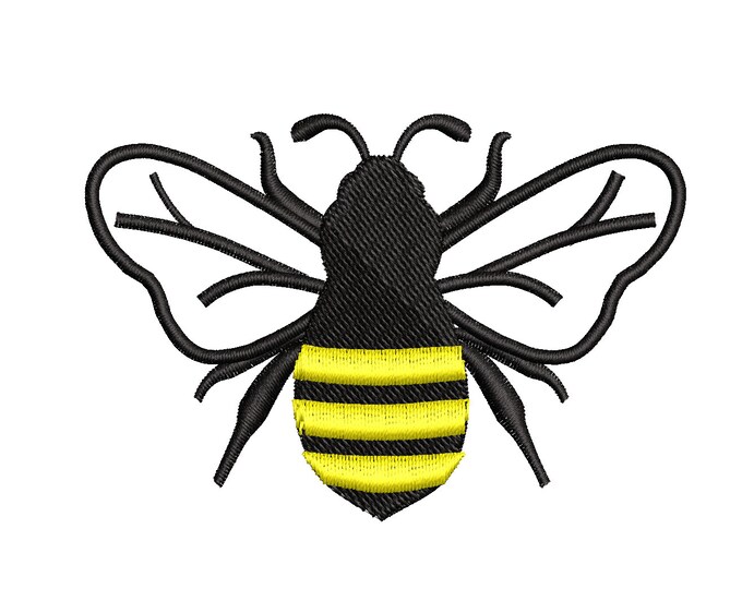 Queen Bee Simply fill stitch machine embroidery designs in sizes 2, 3, 4, 5 inches Princess Queen Bee awesome honeybee embroidery Busy Bee
