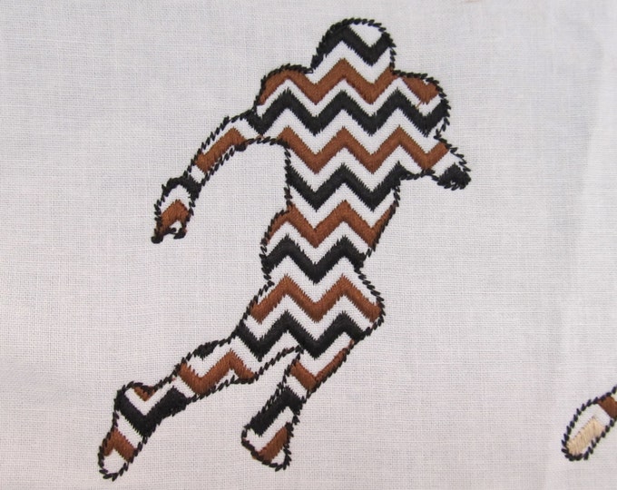 Football player Chevron monogram BX also ALL other (.pes .hus .dst .vp3 .vip .xxx .exp . jef)  - embroidery monogram embroidery design