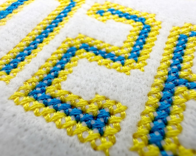 Varsity Narrow Cross Stitch FONT Collegiate block style Alphabet Monogram thin font machine embroidery design sizes 0.6 up to 4.7 inches BX