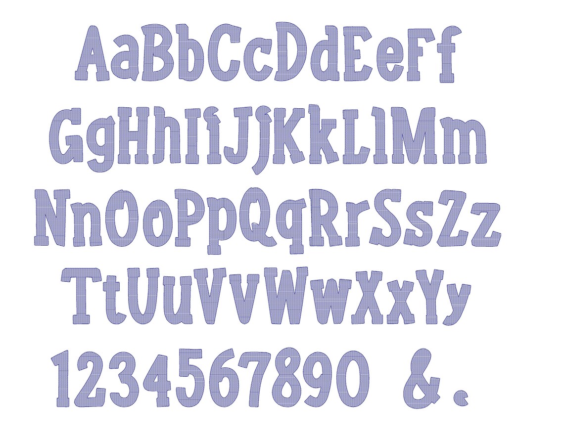 Nat Quick Lettering Light Quick Stitch Mylar Awesome Font Alphabet Letters Machine ...