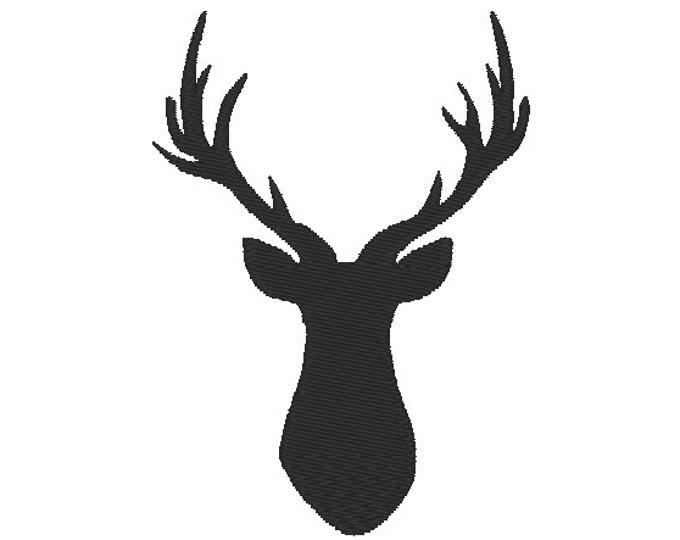 Buck deer embroidery designs, many mini sizes (.pes .hus .dst .vp3 .vip .xxx .exp .jef)  - embroidery fillstitch embroidery design