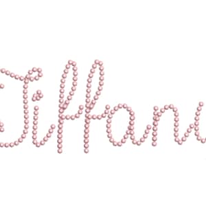 Ponto pérola Tiffany manuscrito script cursivo Fonte alfabeto letras máquina bordados desenhos muitos tamanhos 1,5 a 4,3 em monograma nome BX