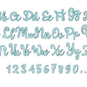 Light stitch or golden thread font light sketch outline machine embroidery designs alphabet letters less than 1 inch up to 3" BX vp3 xxx pes