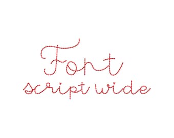 Needlework script FONT hand stitch effect alphabet handwritten Font machine embroidery designs monogram letters many sizes 1.2 up to 5.6 in