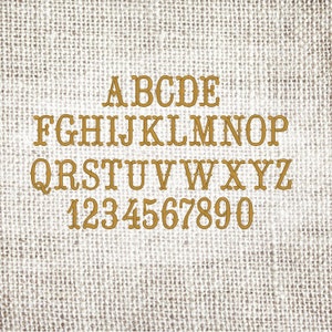 Embroidery software and  Big top, Western Cute MINI Font machine embroidery designs- caps, letters and numbers INSTANT DOWNLOAD