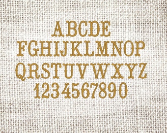 Sticksoftware, Western Cute MINI Schrift Schrift Maschinenstickerei Stickdateien, Zahlen und Buchstaben SOFORT DOWNLOAD