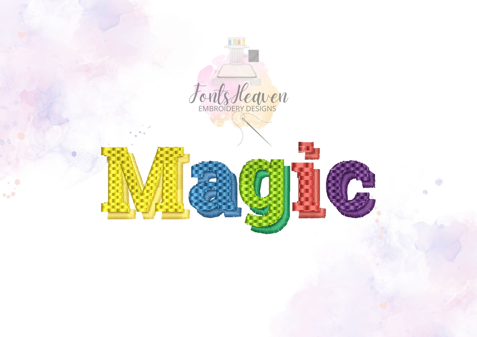 MINI Block Shadow Font Alphabet Monogram Awesome Letters Machine ...